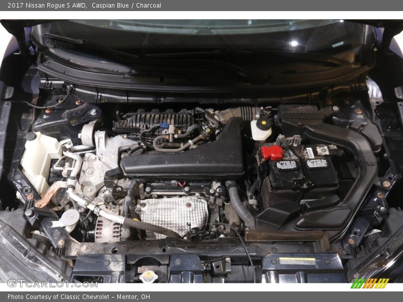 Caspian Blue / Charcoal 2017 Nissan Rogue S AWD