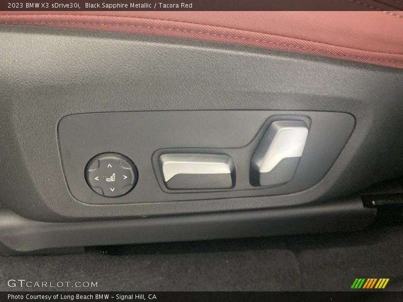 Black Sapphire Metallic / Tacora Red 2023 BMW X3 sDrive30i