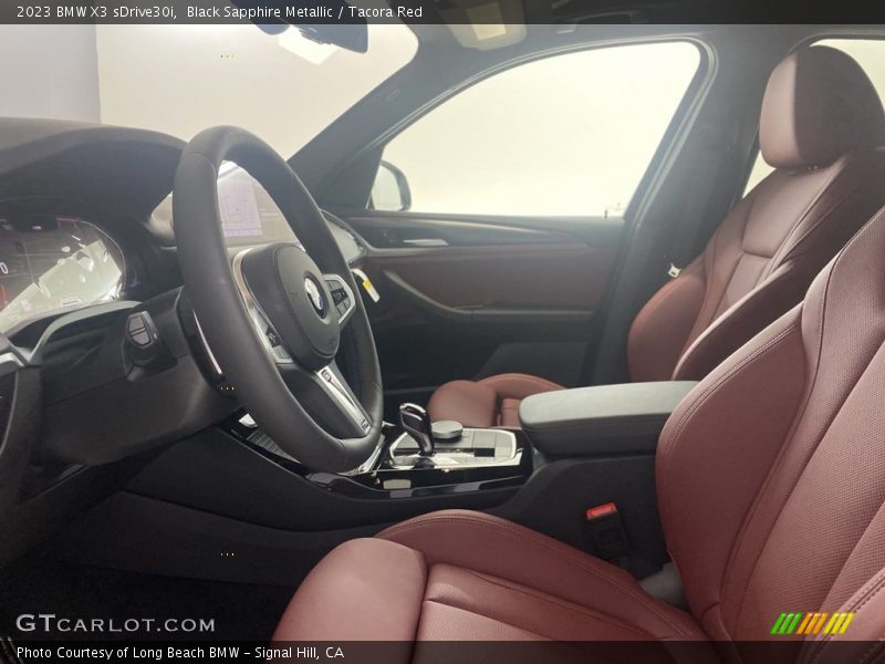 Black Sapphire Metallic / Tacora Red 2023 BMW X3 sDrive30i