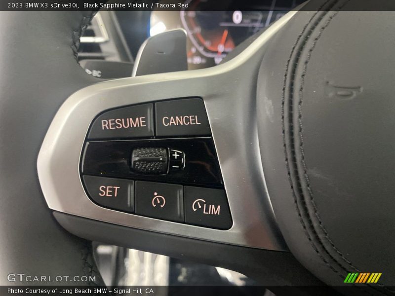 Black Sapphire Metallic / Tacora Red 2023 BMW X3 sDrive30i