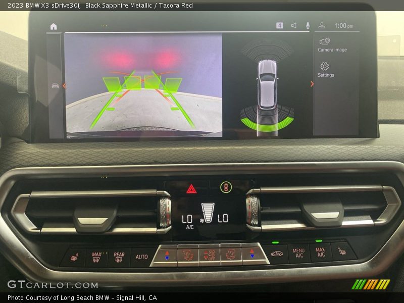 Black Sapphire Metallic / Tacora Red 2023 BMW X3 sDrive30i