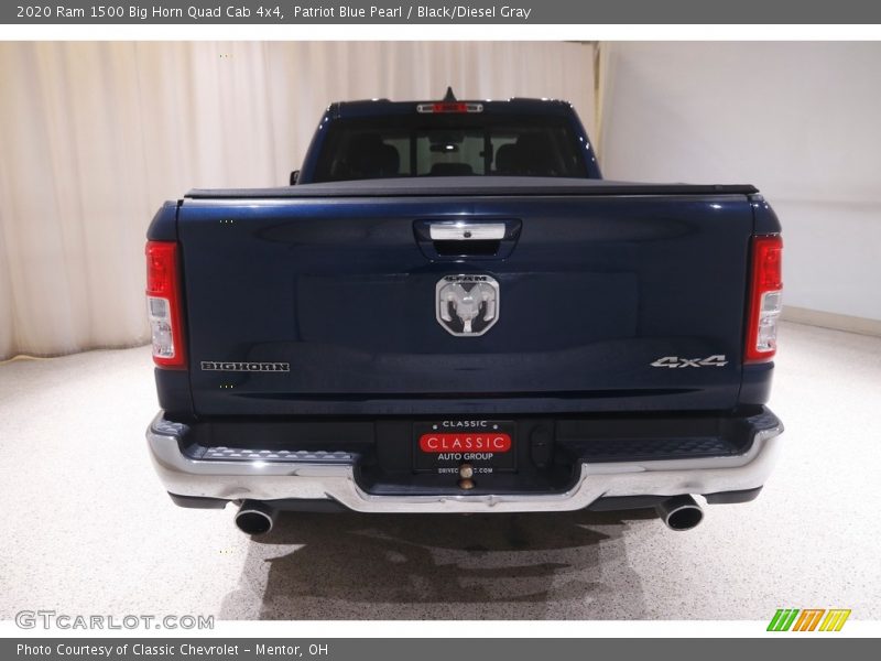 Patriot Blue Pearl / Black/Diesel Gray 2020 Ram 1500 Big Horn Quad Cab 4x4