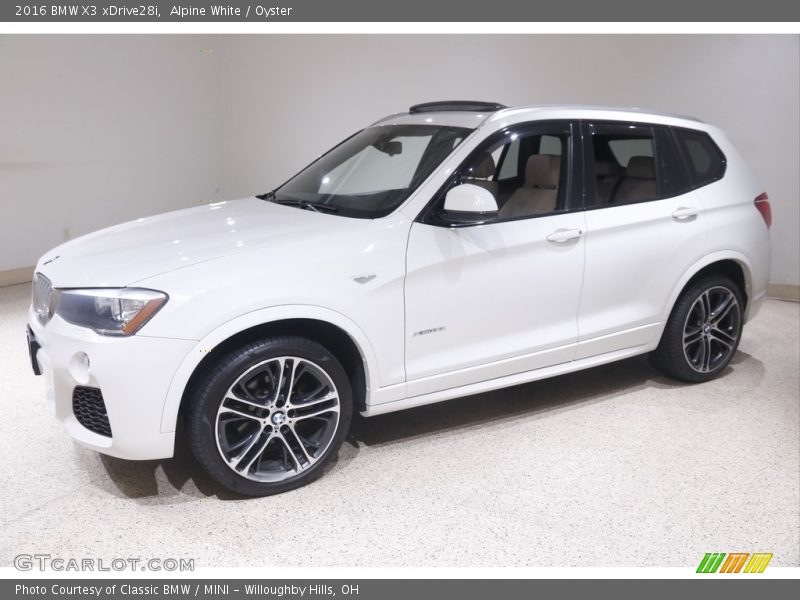 Alpine White / Oyster 2016 BMW X3 xDrive28i