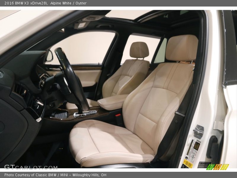 Alpine White / Oyster 2016 BMW X3 xDrive28i