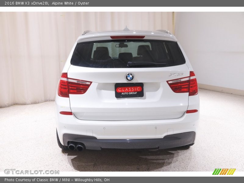 Alpine White / Oyster 2016 BMW X3 xDrive28i