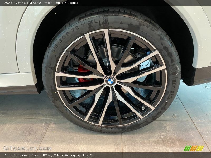 Alpine White / Cognac 2023 BMW X6 xDrive40i