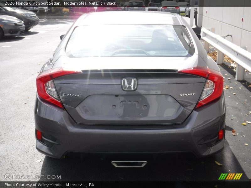 Modern Steel Metallic / Black 2020 Honda Civic Sport Sedan