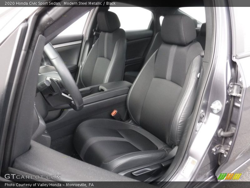 Modern Steel Metallic / Black 2020 Honda Civic Sport Sedan