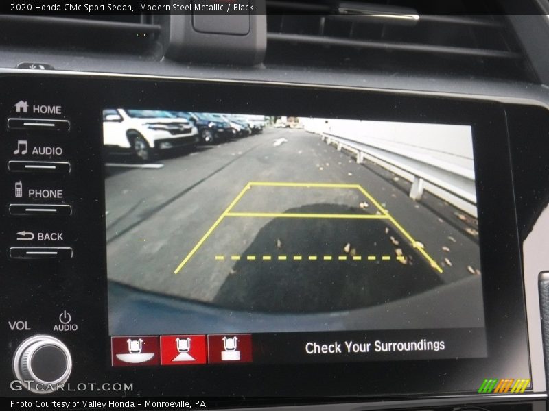 Modern Steel Metallic / Black 2020 Honda Civic Sport Sedan