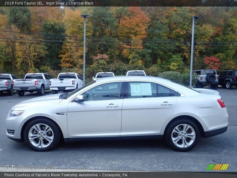 Ingot Silver / Charcoal Black 2018 Ford Taurus SEL