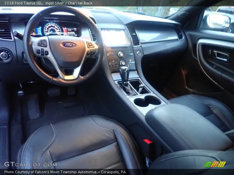 Ingot Silver / Charcoal Black 2018 Ford Taurus SEL