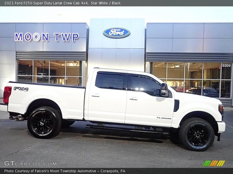 Star White / Black 2021 Ford F250 Super Duty Lariat Crew Cab 4x4