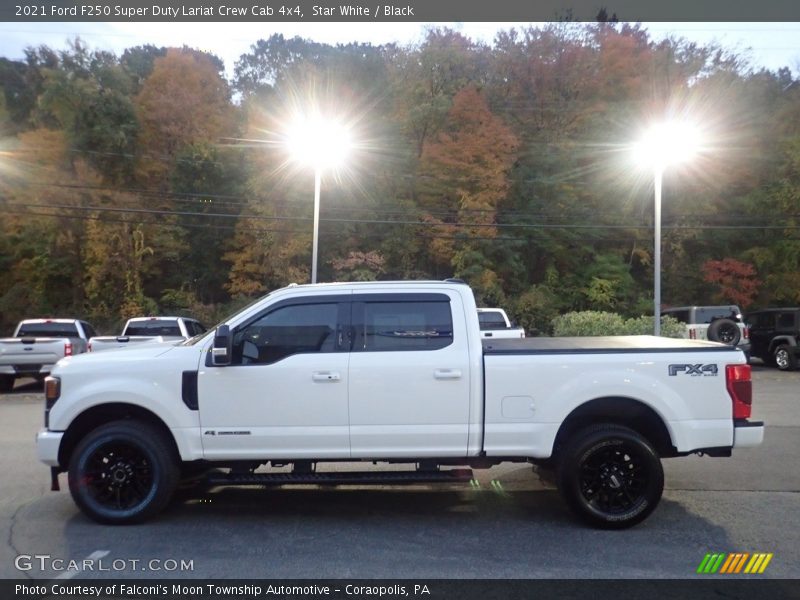 Star White / Black 2021 Ford F250 Super Duty Lariat Crew Cab 4x4