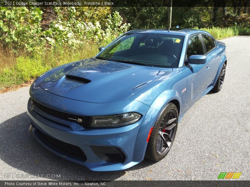 Frostbite / Black 2021 Dodge Charger Scat Pack Widebody