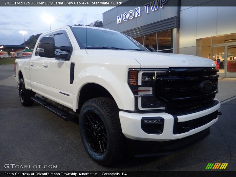 Star White / Black 2021 Ford F250 Super Duty Lariat Crew Cab 4x4