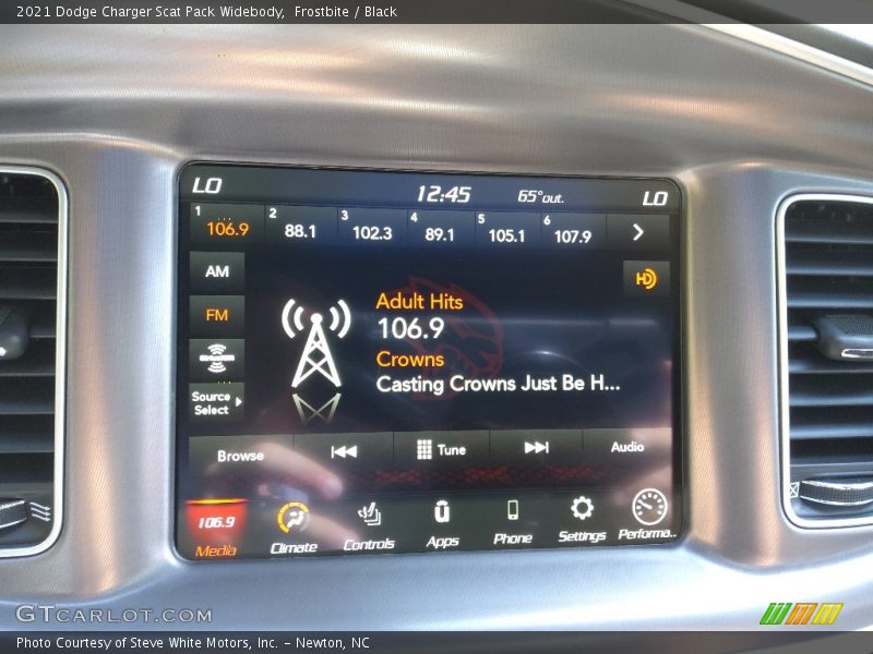 Frostbite / Black 2021 Dodge Charger Scat Pack Widebody