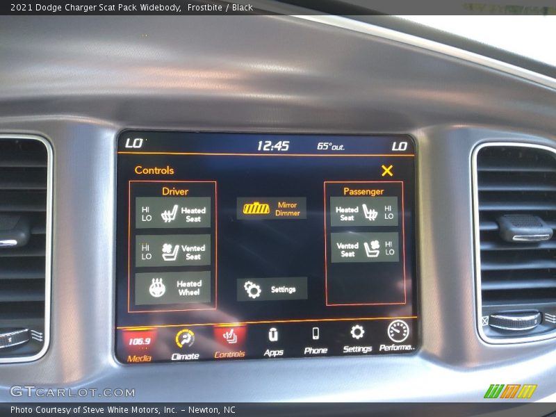 Frostbite / Black 2021 Dodge Charger Scat Pack Widebody