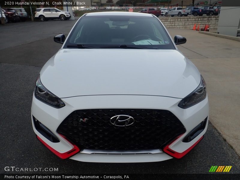 Chalk White / Black 2020 Hyundai Veloster N