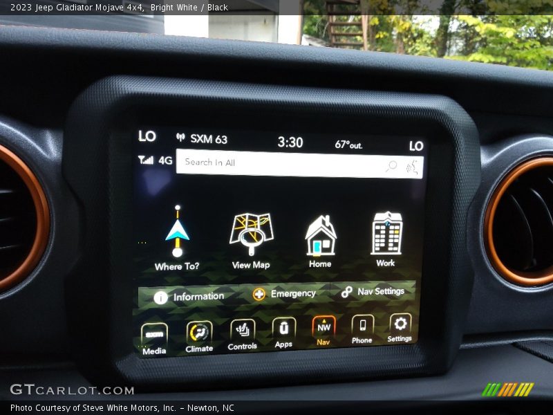 Bright White / Black 2023 Jeep Gladiator Mojave 4x4