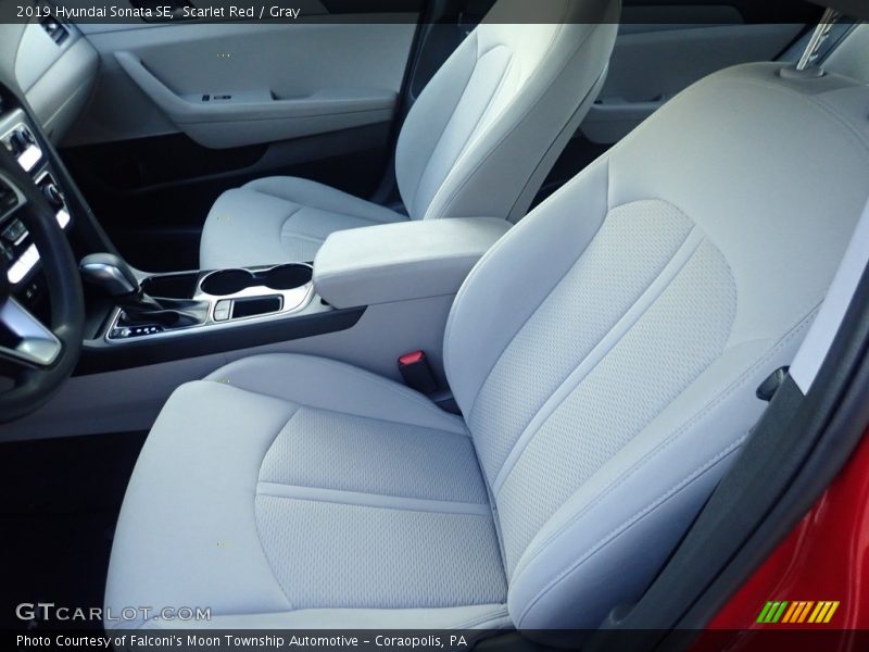 Scarlet Red / Gray 2019 Hyundai Sonata SE
