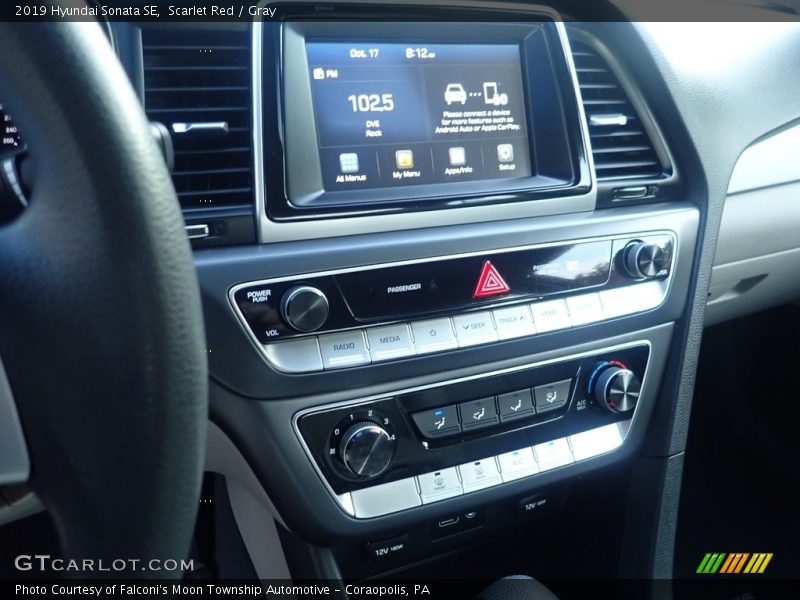 Scarlet Red / Gray 2019 Hyundai Sonata SE