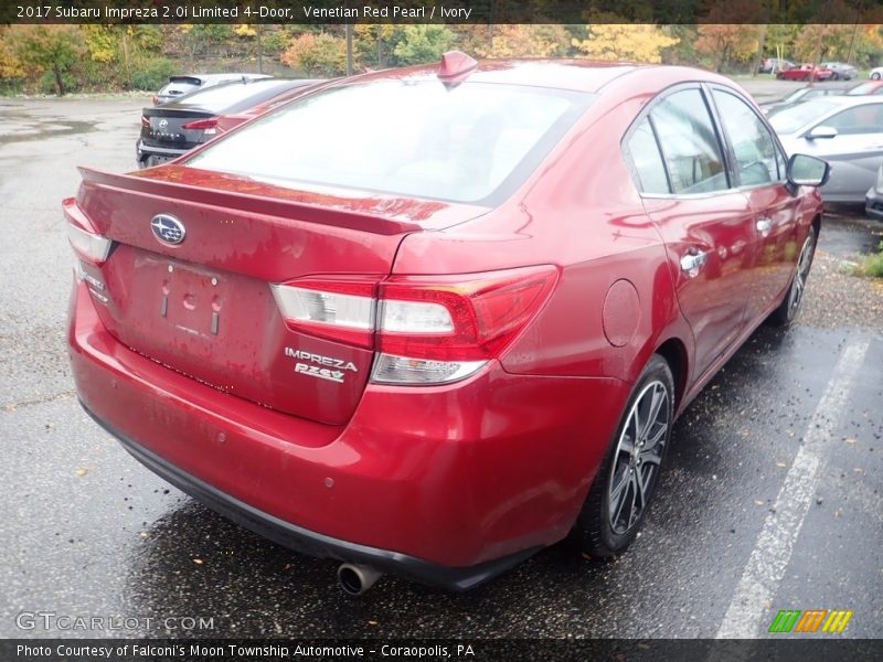 Venetian Red Pearl / Ivory 2017 Subaru Impreza 2.0i Limited 4-Door