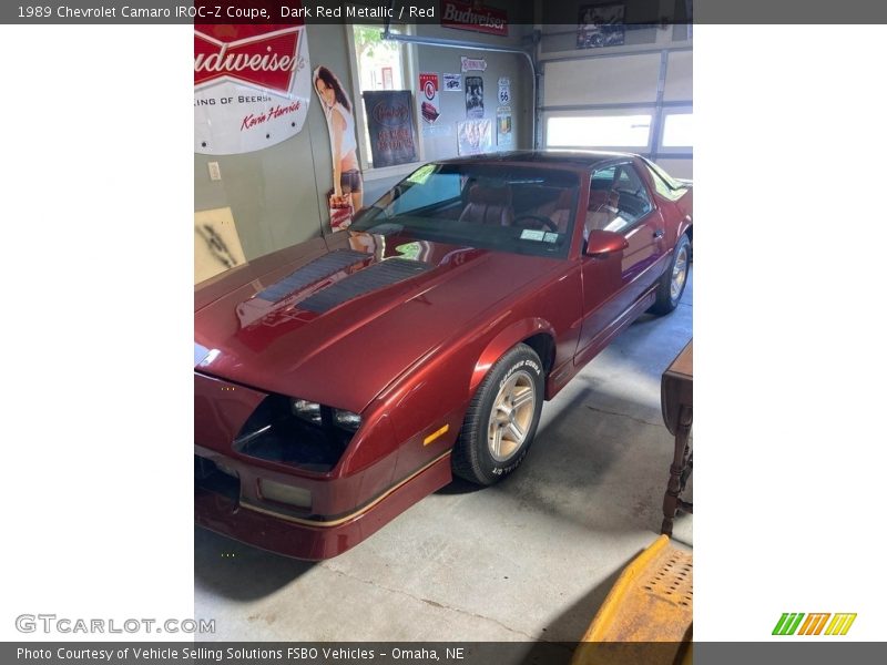 Dark Red Metallic / Red 1989 Chevrolet Camaro IROC-Z Coupe