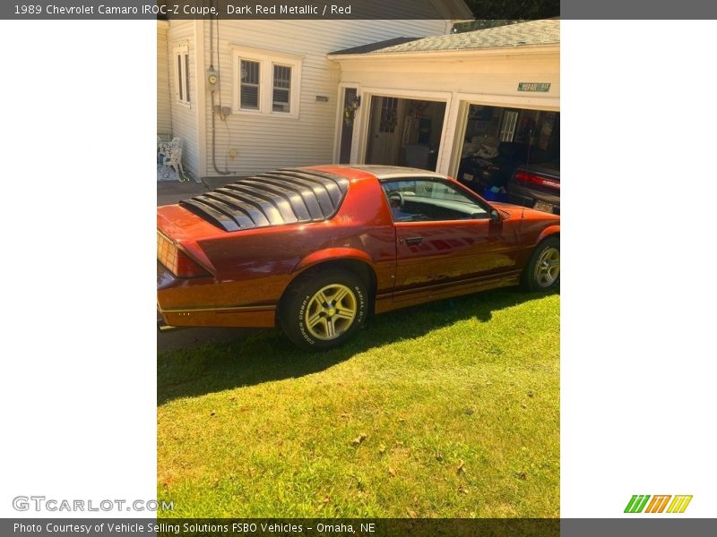 Dark Red Metallic / Red 1989 Chevrolet Camaro IROC-Z Coupe