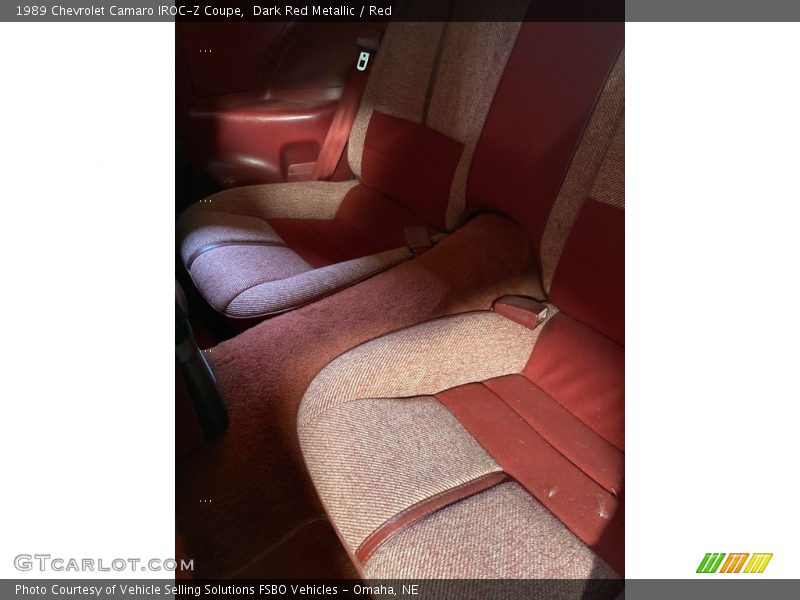 Dark Red Metallic / Red 1989 Chevrolet Camaro IROC-Z Coupe