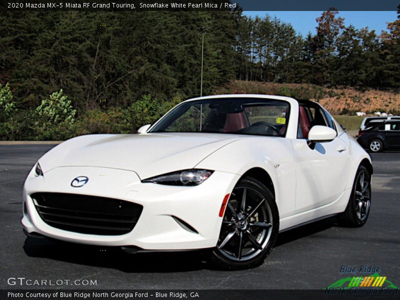 Snowflake White Pearl Mica / Red 2020 Mazda MX-5 Miata RF Grand Touring