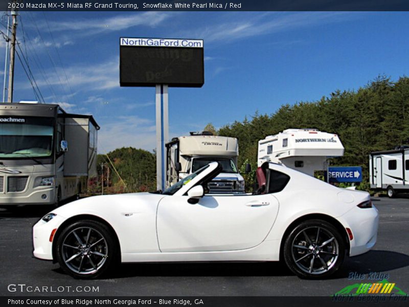 Snowflake White Pearl Mica / Red 2020 Mazda MX-5 Miata RF Grand Touring