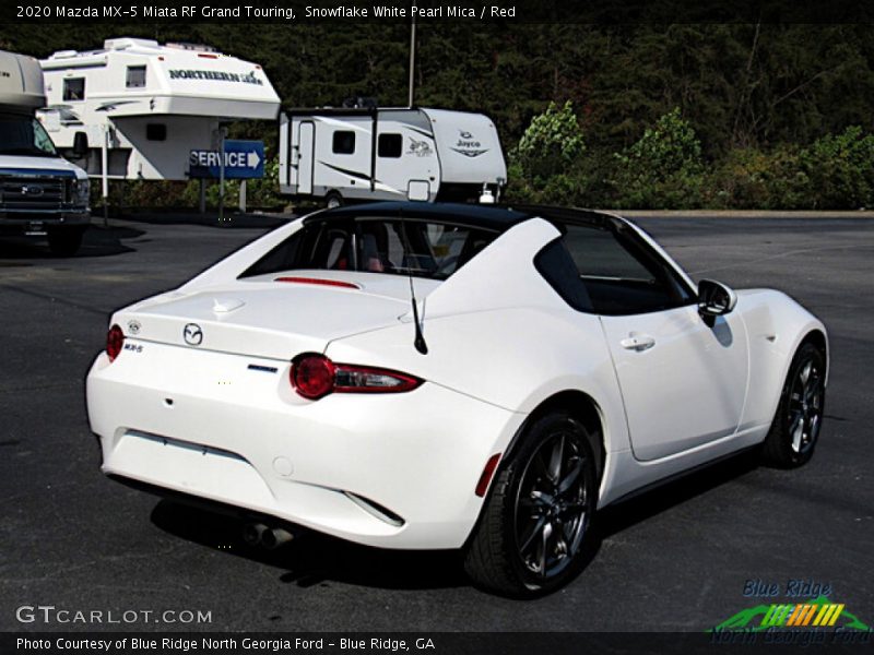 Snowflake White Pearl Mica / Red 2020 Mazda MX-5 Miata RF Grand Touring