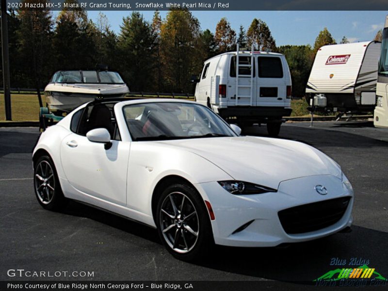 Snowflake White Pearl Mica / Red 2020 Mazda MX-5 Miata RF Grand Touring