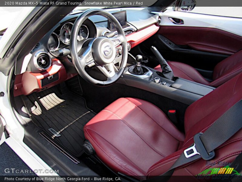 Snowflake White Pearl Mica / Red 2020 Mazda MX-5 Miata RF Grand Touring
