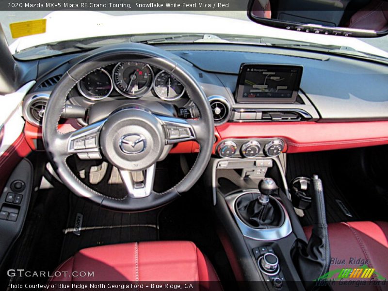 Snowflake White Pearl Mica / Red 2020 Mazda MX-5 Miata RF Grand Touring