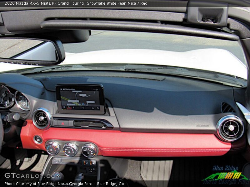 Snowflake White Pearl Mica / Red 2020 Mazda MX-5 Miata RF Grand Touring