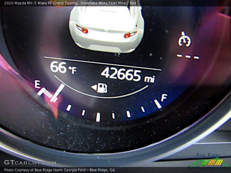 Snowflake White Pearl Mica / Red 2020 Mazda MX-5 Miata RF Grand Touring