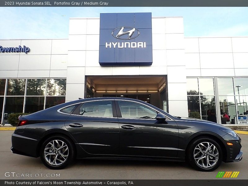Portofino Gray / Medium Gray 2023 Hyundai Sonata SEL