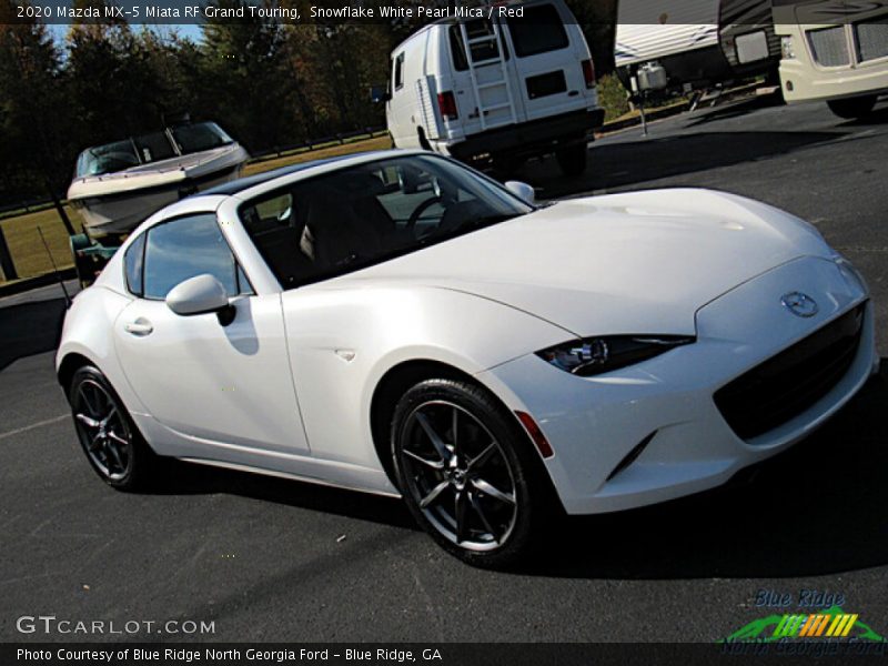 Snowflake White Pearl Mica / Red 2020 Mazda MX-5 Miata RF Grand Touring