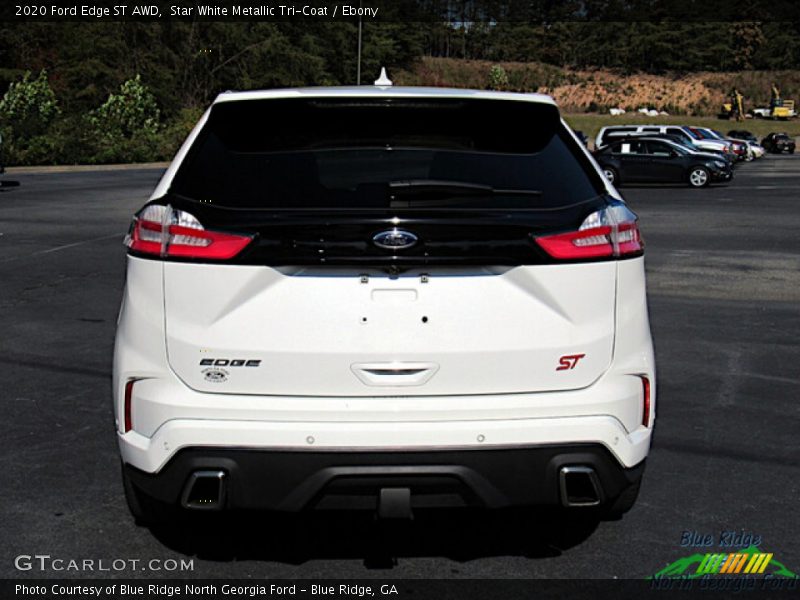 Star White Metallic Tri-Coat / Ebony 2020 Ford Edge ST AWD