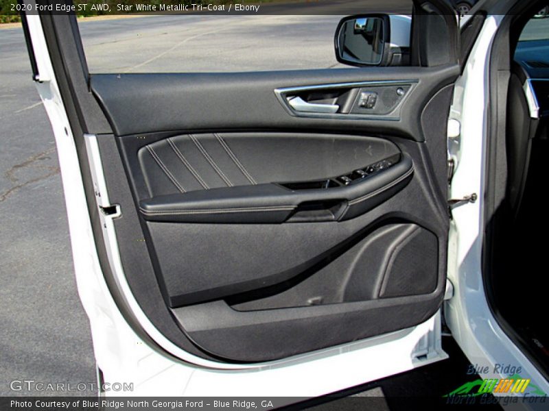 Star White Metallic Tri-Coat / Ebony 2020 Ford Edge ST AWD