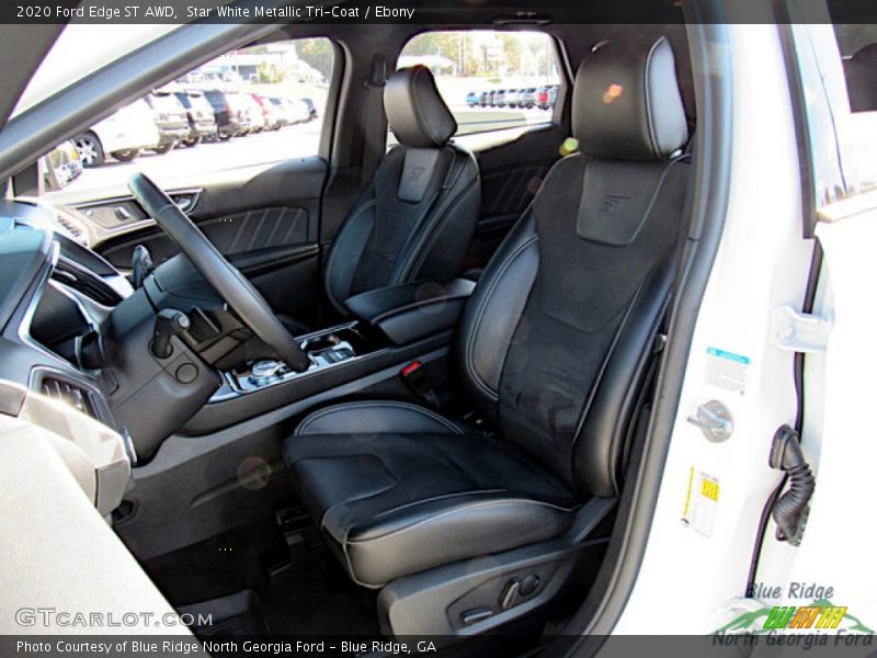 Star White Metallic Tri-Coat / Ebony 2020 Ford Edge ST AWD