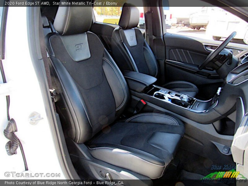 Star White Metallic Tri-Coat / Ebony 2020 Ford Edge ST AWD