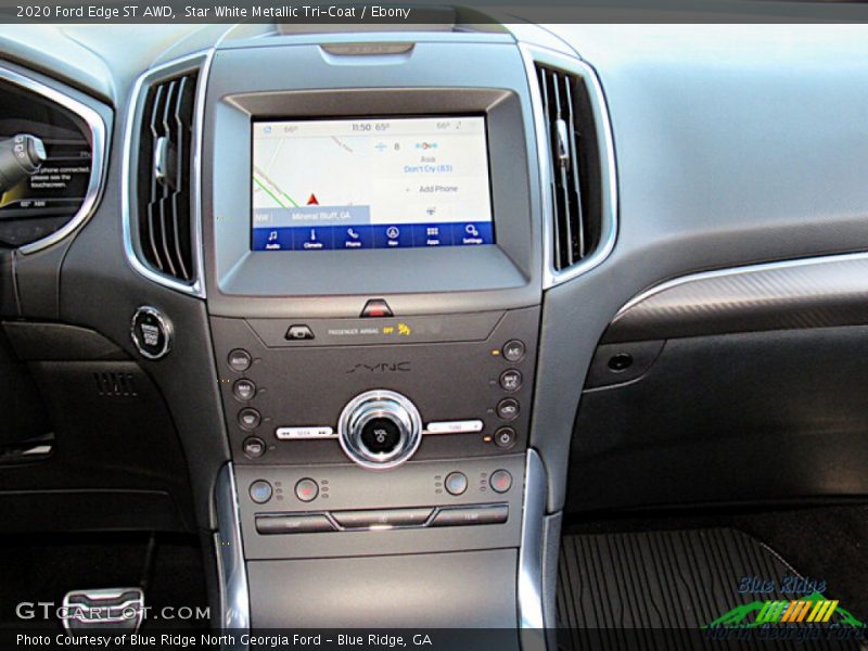 Star White Metallic Tri-Coat / Ebony 2020 Ford Edge ST AWD