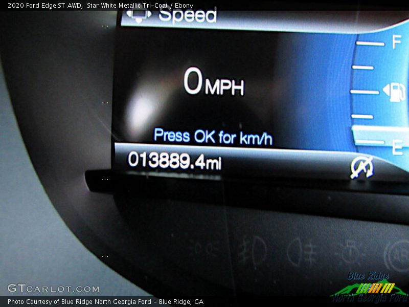 Star White Metallic Tri-Coat / Ebony 2020 Ford Edge ST AWD