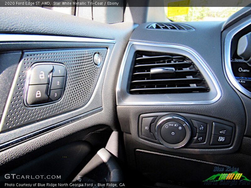 Star White Metallic Tri-Coat / Ebony 2020 Ford Edge ST AWD