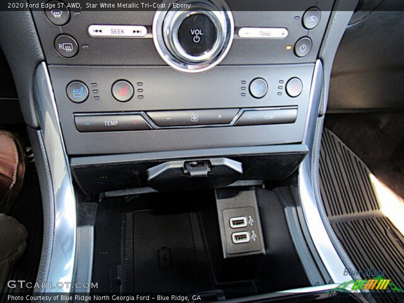 Star White Metallic Tri-Coat / Ebony 2020 Ford Edge ST AWD