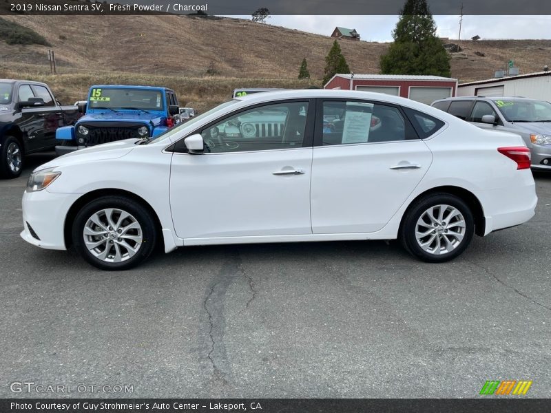 Fresh Powder / Charcoal 2019 Nissan Sentra SV