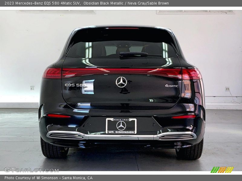 Obsidian Black Metallic / Neva Gray/Sable Brown 2023 Mercedes-Benz EQS 580 4Matic SUV