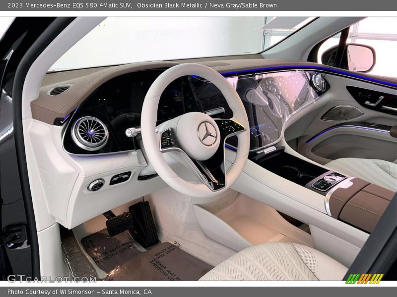  2023 EQS 580 4Matic SUV Neva Gray/Sable Brown Interior